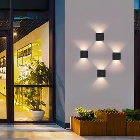 Immax 08520L - Applique da esterno a LED LUXLINE 6W/230V 3000K IP54 nero