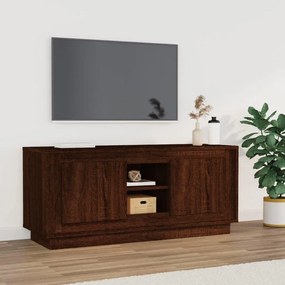 Mobile Tv Rovere Marrone 102x35x45 Cm İn Legno Multistrato /