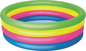 Piscina per bambini a 4 anelli colorati 157x46