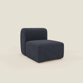 BonBon modulo centrale 70 cm – Poltrona o elemento componibile in tessuto smacchiabile T23 blu ardesia