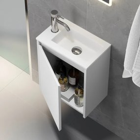 Mobile da bagno con lavabo COMO 40 cm bianco opaco