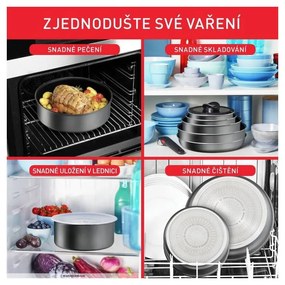 Set di pentole in alluminio 20 pezzi Ingenio Daily Chef On - Tefal