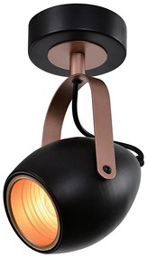 Luce Spot ANICA 1xE14/40W/230V nero/rame