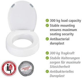 Sedile per WC Comfort bianco Secura - Wenko