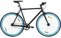 Bicicletta a Scatto Fisso Nera e Blu 700c 59 cm 92260