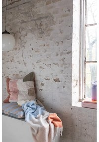 Coperta gialla-azzurra 125x190 cm Brick - Mette Ditmer Denmark