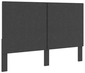 Testiera Letto Grigio Scuro İn Tessuto 160x200 Cm /