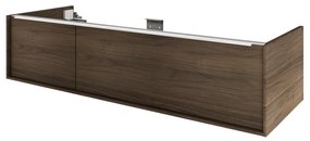 Mobile da bagno sotto lavabo SENSEA Neo marrone satinato L 135 x H 32 x P 48 cm 1 cassetto, lavabo non incluso