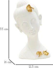 Testa Buddha -A- Cm 21,5X16X35