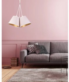 Duolla - Lampadario a sospensione con filo TWIGGY 3xE27/40W/230V diametro 60 cm bianco