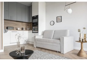 Divano letto bianco 168 cm Lucky Lucy - Miuform