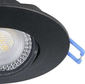 Eglo 300192 - SET 10x LED faretto da incasso GEDREZ LED/4,9W/230V Ø 9 cm nero