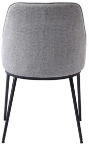 Sedie da pranzo grigie in set di 2 Meridian - Unique Furniture