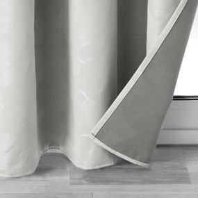 Tenda jacquard oscurante grigio chiaro 140x260 cm Lunella - douceur d'intérieur