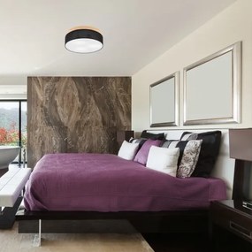 Brilagi - LED Plafoniera BELLADONNA 3xE27/15W/230V nero/pino