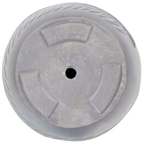 Vaso da fiori argilla grigio 35 x 35 x 33 cm FTERO Beliani