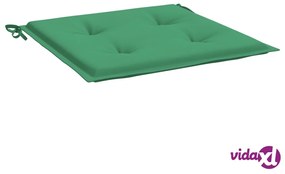 vidaXL Cuscini per Sedia 2 pz Verdi 40x40x3 cm in Tessuto Oxford