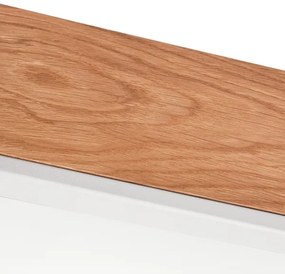 Plafoniera OAK SQUARE 4xE27/15W/230V 39x39 cm quercia/bianco