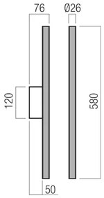 Redo 01-4057 - Lampada da parete dimmerabile a LED NIKOS LED/10W/230V bianca