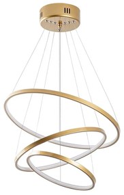 Lampada a sospensione LED in oro ø 50 cm Simit - Opviq lights