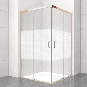 Lato per box doccia angolare dritto dx Jazz H 200 x L 70 cm, sp 6 mm oro rosa smerigliato