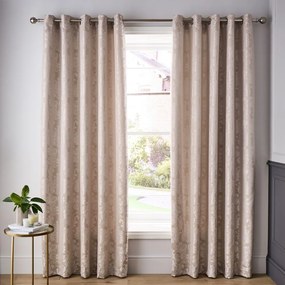 Tende in set beige in tessuto damascato 2 pz 168x183 cm Damask Jacquard – Catherine Lansfield
