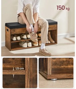 Scarpiera VOREN marrone/nera