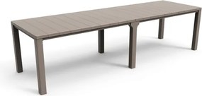 Tavolo Da Pranzo Per Esterno A Doppia Configurazione 3 Metri Julie Double Keter Cappuccino