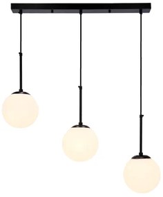 Lampadario a sospensione con filo POMPEI 3xE27/40W/230V nero