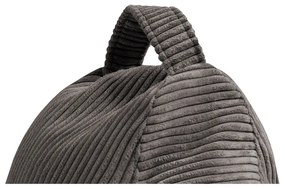 Puof a sacco color menta con rivestimento in velluto a coste Play Amuse – SLOWDOWN