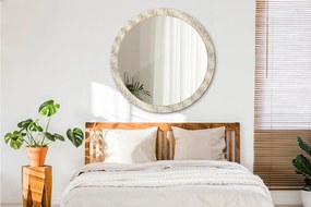Specchio tondo con decoro Composizione art deco fi 100 cm