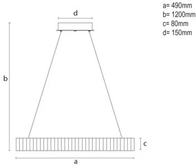 Lampada a sospensione LED dimmerabile su cavo LED/75W/230V 3000-6500K Ø 49 cm + telecomando