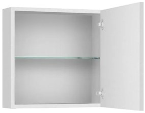 Pensile bagno 45 cm bianco lucido anta reversibile