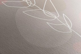 Stampa su tela – Foglia minimalista No2