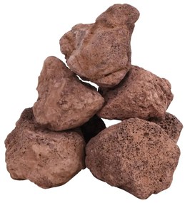 Rocce vulcaniche 10 kg rosse 10-30 cm