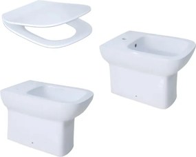 Coppia sanitari DF25 bianco lucido