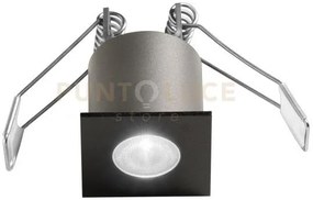 Gfa1093c- faretto da incasso antiabbaglio a led 3000k 230lm 3w nero...