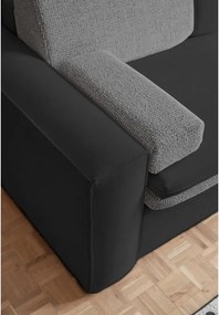 Divano in grigio scuro allungabile 237 cm Wilson – Miuform