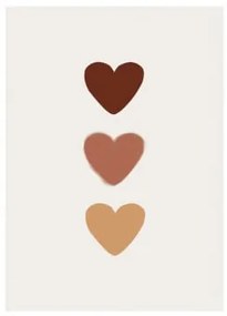 Poster decorativo (50x70 cm) Cuoris Kids Bianco grigiastro - Sklum
