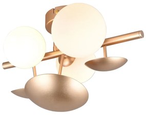 Lampada da parete in oro e bianco Bubble - Trio Select