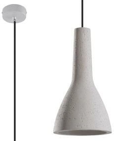 Lampadario a sospensione con filo EMPOLI 1xE27/15W/230V bianco