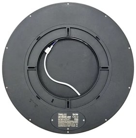 Plafoniera LED/32W/230V 3000/4000/6500K Ø 40 cm nera