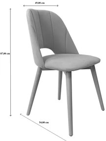 Sedia da pranzo THEO gialla