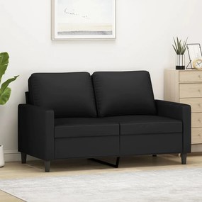 Divano A 2 Posti Nero 120 Cm İn Velluto /