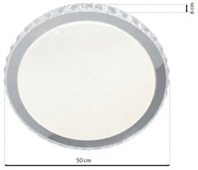 Plafoniera LED LAYLA dimmerabile con telecomando 1xLED/66W/230V