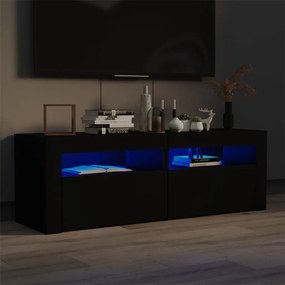 Mobile Porta Tv Con Luci Led Nero 120x35x40 Cm /