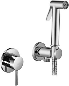 Paffoni KITDUP110ST doccetta bidet con Miscelatore e Flessibile 120 Cm con Corpo Incasso In Acciaio Inox