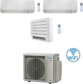Climatizzatore GARANZIA ITALIA Daikin Perfera All Seasons + Console Pavimento Wifi Trial Split Inverter 9000 + 9000 + 18000 BTU con U.E. 4MXM68A9