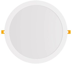 Pannello LED Rotondo 30W 3.000lm no Flickering Foro Ø278-285mm Colore Bianco Caldo 3.000K