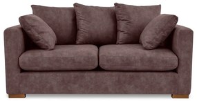 Divano in similpelle marrone scuro 175 cm Hamburg - Scandic